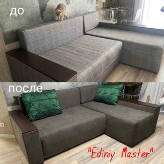 Перетяжка углового дивана Харьков фото 2